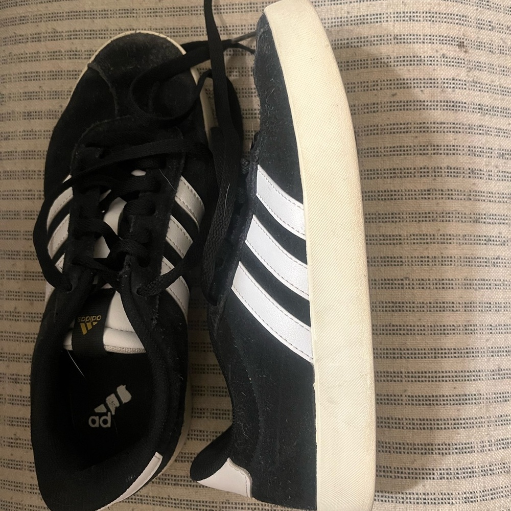 Adidas Kids Black and White Sneakers